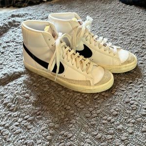 White high top Nikes